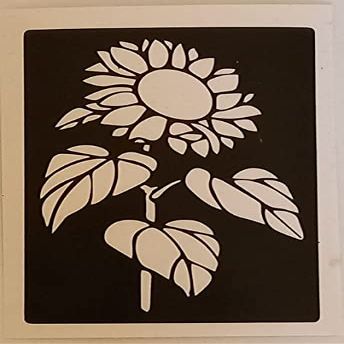 10 x Sunflower Flower Stencils for Etching on Glass Gardening Van Gogh