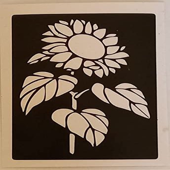 10 x Sunflower Flower Stencils for Etching on Glass Gardening Van Gogh