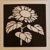 10 x Sunflower Flower Stencils for Etching on Glass Gardening Van Gogh view 1