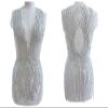 YUNSI Hand-Made Custom Wedding Pageant Ball Dress Sew On Rhinestones Crystal for DIY Designer Tailored Patch Appliqued Bodice(Natural) view 1