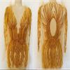 YUNSI Hand-Made Custom Wedding Pageant Ball Dress Sew On Rhinestones Crystal for DIY Designer Tailored Patch Appliqued Bodice(Natural) view 4