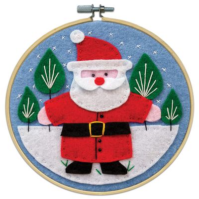 Felt Applique 6" Santa