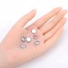 100pcs Adabele 304 Stainless Steel Surgical Bezel Cup Blanks Tray Settings for 8mm Round Cabochon Photo Cameo Resin Jewelry Making view 2