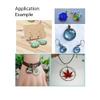 100pcs Adabele 304 Stainless Steel Surgical Bezel Cup Blanks Tray Settings for 8mm Round Cabochon Photo Cameo Resin Jewelry Making view 4