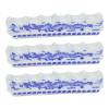 Cabilock Ink Pen Stand Chinese Brush Rack Paintbrush Rests Blue White Porcelain Brush Pen Holder view 1