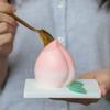 Juicy Peach Candle Mold Silicone Candle Molds 3D Stereoscopic Silicone Mold Incense Candle Mold for DIY Making Melt Molds Candle Soap Cake Chocolate Pudding Decoration Home Decor Gifts view 2