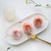 Juicy Peach Candle Mold Silicone Candle Molds 3D Stereoscopic Silicone Mold Incense Candle Mold for DIY Making Melt Molds Candle Soap Cake Chocolate Pudding Decoration Home Decor Gifts view 3