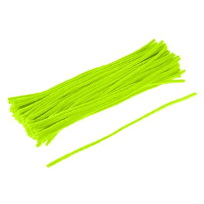 MECCANIXITY Pipe Cleaners Chenille Stems 30cm/12 Inch for DIY Art Creative Crafts Decorations, Yellow-Green Pack of 200
