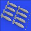 Eduard EDU672276 1/72 Brassin British Air Force 1000lb Free Fall Air Bomb Plastic Model Parts Molded Color view 4