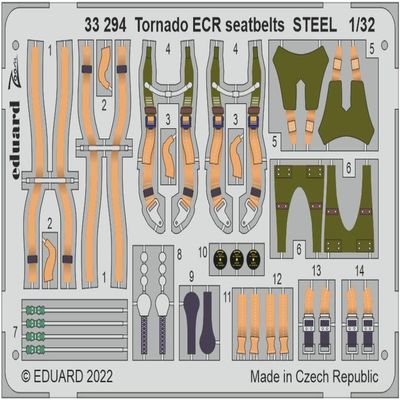 Eduard EDU33294 1/32 Zoom Series Panavia Tonado ECR Seat Belt (For Italy) for Plastic Models
