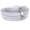 Goyunwell #5 Zipper Pulls Metal Silver Bulk 50pcs Nylon Zipper Slider Head Charms for Purse Handbag Making Craft Sewing Heavy-Duty Rustproof Non-Fading view 3