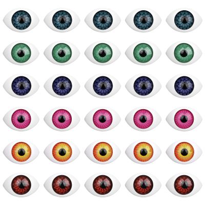 HEALLILY Eyeball Horror Props 100Pcs Eyeballs Cartoon Eyeballs Toy Fake Eyes for DIY Crafts Phone Case Plastic Fake Eyeballs DIY Accessories Bear Eyes