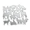 Animal Metal Cutting Dies Stencil DIY Scrapbooking Album Paper Card Template Mold Embossing Craft Scrapbooking die cuts Metal view 1