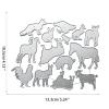 Animal Metal Cutting Dies Stencil DIY Scrapbooking Album Paper Card Template Mold Embossing Craft Scrapbooking die cuts Metal view 3
