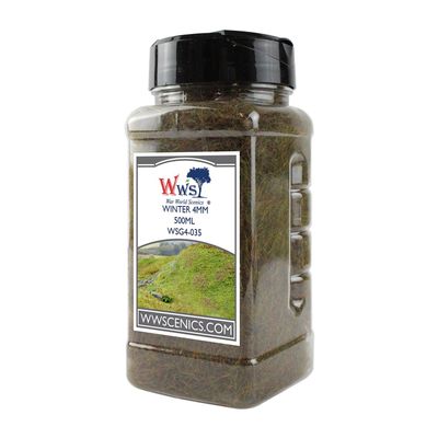 WWS War World Scenics WWScenics | 4mm Winter Static Grass | 500ml Can | WSG4-035 | Realistic Model Scenery Material