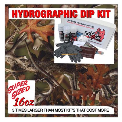Hydrographic Dip Kit Horns & Acorn Camo 16oz dip demon Hydro dip Dipping