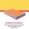 School Smart Bright Blank Books, 5-1/2 x 8-1/2 Inches, Assorted Colors, 16 Sheets, Pack of 12 view 2