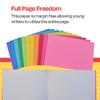 School Smart Bright Blank Books, 5-1/2 x 8-1/2 Inches, Assorted Colors, 16 Sheets, Pack of 12 view 3