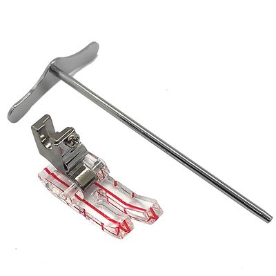 DREAMSTITCH 31461-L Clear View 1/4 inch Quilting Presser Foot with Quilting Guide for All Low Shank Snap-On Singer,Brother,Babylock,Euro-Pro,Janome,Kenmore,White,Juki,Simplicity,Elna Sewing Machine