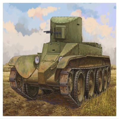 Hobby Boss LS-014 1/35 Fighting Vehicle Series Soviet Army BT-2 Rapid Tank (Late Model), Plastic Model, Molded Color