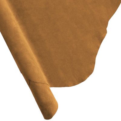 ELW Premium Suede Cowhide 2-4 oz (1-1.6mm) - Soft Full Grain Pre-Cut Side Leather - (6-8 SQ FT,Buckskin) - USA Made Silky Buffed Suede Fabric Leather for Car Upholstery, Crafts, Garments, Furniture