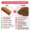 ELW Premium Suede Cowhide 2-4 oz (1-1.6mm) - Soft Full Grain Pre-Cut Side Leather - (6-8 SQ FT,Buckskin) - USA Made Silky Buffed Suede Fabric Leather for Car Upholstery, Crafts, Garments, Furniture view 4