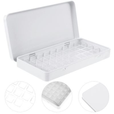 FAVOMOTO 2sets Empty Watercolor Tin Transparent Pans Portable Watercolor Palette for Artists and Beginners for Travel Kits and Color Mixing