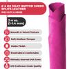 ELW Premium Suede Cowhide 2-4 oz (1-1.6mm) - Soft Full Grain Pre-Cut Side Leather - (2-4 SQ FT 2 PCS,Fuschia) - USA Made Silky Buffed Suede Fabric Leather for Car Upholstery, Crafts Garments Furniture view 3