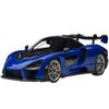 Auto Art Models McLaren Senna Trophy Kyanos Blue and Black with Carbon Accents 1/18 Model Car by Autoart 76079 view 1