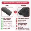 ELW Premium Suede Cowhide 2-4 oz (1-1.6mm) - Soft Full Grain Pre-Cut Side Leather - (2-4 SQ FT,Dark Grey) - USA Made Silky Buffed Suede Fabric Leather for Car Upholstery, Crafts, Garments, Furniture view 4