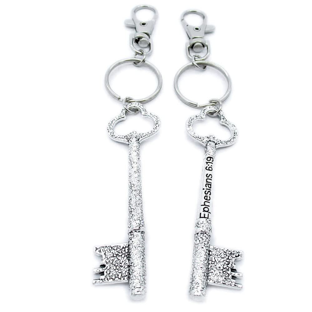 50 Pieces Keyring Keychain Wholesale Suppliers Jewelry Lobster Clasps LS1M0G Ephesians Key