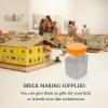 EXCEART 1set Miniature Brick Making Tool Sand Table Building Model Materials Compact for Fun for Mini Landscape Decor Model Making view 2