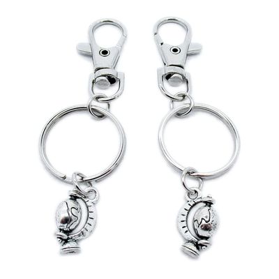 100 Pieces Keyring Keychain Wholesale Suppliers Jewelry Lobster Clasps BD2G1L Globe