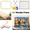 Cyauatt 2 Pack 12"x16"Canvas Stretcher Bars, DIY Wood Canvas Frames Kit, Wooden Art Frames, Wood Stretching Bars for Gallery Wrap Oil Painting Posters and Canvas Arts (12" x16) view 2
