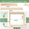 Cyauatt 2 Pack 12"x16"Canvas Stretcher Bars, DIY Wood Canvas Frames Kit, Wooden Art Frames, Wood Stretching Bars for Gallery Wrap Oil Painting Posters and Canvas Arts (12" x16) view 4