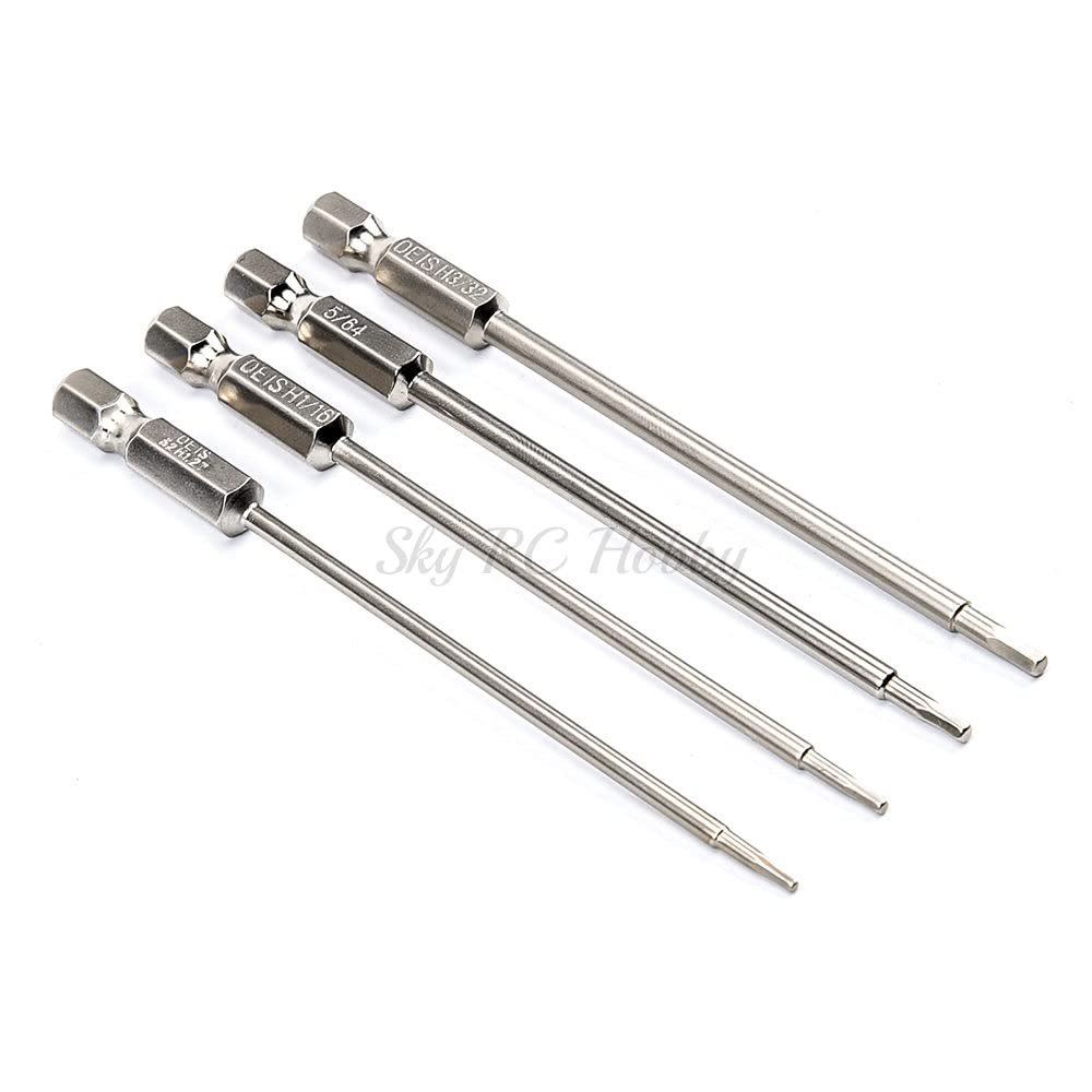 4pcs/lot Metal 0.05" 1/16" 5/64" 3/32" Hexagonal Wrenches Screw Drivers Tools Kit for RC Models Multirotor/RC Car Accessories