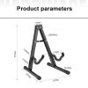 CHUANGRUN Guitar Stand, Folding Universal A Frame Stand Adjustable Guitar Stand, Easy to Carry Mini Stand for All Guitars, Ukulele, Violin, Banjo, Vertical Instrument Display Rack for Home or Studio view 4