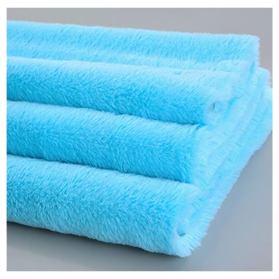 MUYUNXI Faux Fur Fabric by The Yard Imitation Rabbit Fur Fabric for Clothing Carpet Decoration 160 cm Wide Sold by The Meter(Color:Sky Blue)