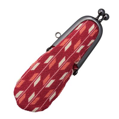 Shachihata THC-FV22-YG Seal Case, F, Vertical Insert, Arrow Kasuri Pattern