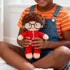 NUOBESTY 2Pcs Mini Doll Glasses for 15-20cm Plush Figures, Round Plastic Eyeglasses Costume Accessories, Tiny Sunglasses Props for Dressing 6-8 Inch Dolls, Black & Clear view 4