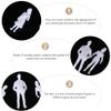 Healifty Miniature People Figures Model Mannequin O Gauge Unpainted Railway Layout Figures Mini Standing Poses Model 50pcs White view 2