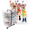 LYLFF Art Drying Rack, Art Class Oil Painting Board, Drying Paper Works and Storing Children's Gifts Foldable Oil Painting Board Magazine Display Cabinet view 4
