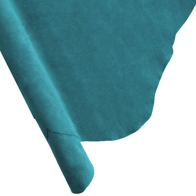 ELW Chap Splits Suede Leather 4-5 oz (1.6-2mm) - Pre-Cut Teal 1-3 SQ FT 2 PCS | USA Made AB Grade Full Grain Leather Sheet, Soft Leather Hide for DIY, Craft, Car Upholstery, Garments, Furniture