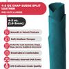 ELW Chap Splits Suede Leather 4-5 oz (1.6-2mm) - Pre-Cut Teal 1-3 SQ FT 2 PCS | USA Made AB Grade Full Grain Leather Sheet, Soft Leather Hide for DIY, Craft, Car Upholstery, Garments, Furniture view 3