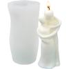 TOPYS 3D Hugging Abstract Human Body Candle Mold Silicone, DIY Embrace Candle Molds for Candle Making Soy Wax Soap Clay Plaster Resin, Life Silicone Mould for Home Decor Gifts (Meet) view 1