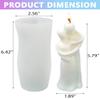 TOPYS 3D Hugging Abstract Human Body Candle Mold Silicone, DIY Embrace Candle Molds for Candle Making Soy Wax Soap Clay Plaster Resin, Life Silicone Mould for Home Decor Gifts (Meet) view 2