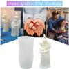 TOPYS 3D Hugging Abstract Human Body Candle Mold Silicone, DIY Embrace Candle Molds for Candle Making Soy Wax Soap Clay Plaster Resin, Life Silicone Mould for Home Decor Gifts (Meet) view 3