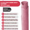 ELW Chap Splits Suede Leather 4-5 oz (1.6-2mm) - Pre-Cut Dusty Rose 1-3 SQ FT 2 PCS | USA Made AB Grade Full Grain Leather Sheet, Soft Leather Hide for DIY, Craft, Car Upholstery, Garments, Furniture view 3