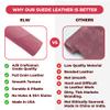 ELW Chap Splits Suede Leather 4-5 oz (1.6-2mm) - Pre-Cut Dusty Rose 1-3 SQ FT 2 PCS | USA Made AB Grade Full Grain Leather Sheet, Soft Leather Hide for DIY, Craft, Car Upholstery, Garments, Furniture view 4