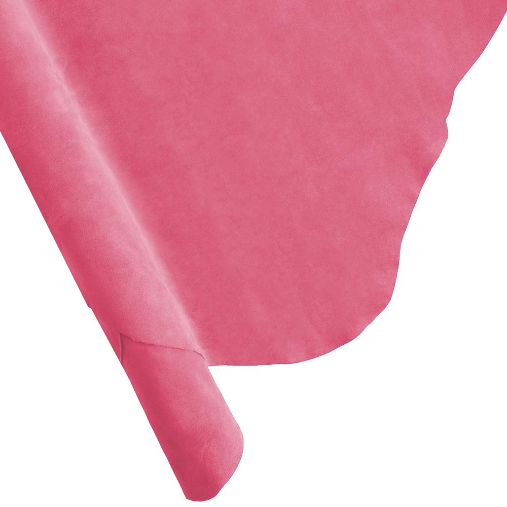 ELW Chap Splits Suede Leather 4-5 oz (1.6-2mm) - Pre-Cut Pink 2-4 SQ FT 2 PCS | USA Made AB Grade Full Grain Leather Sheet, Soft Leather Hide for DIY, Craft, Car Upholstery, Garments, Furniture